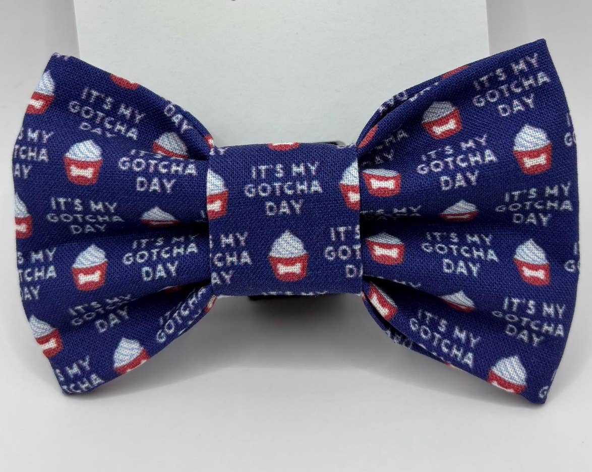 It's My Gotcha Day! Dog Bow Tie