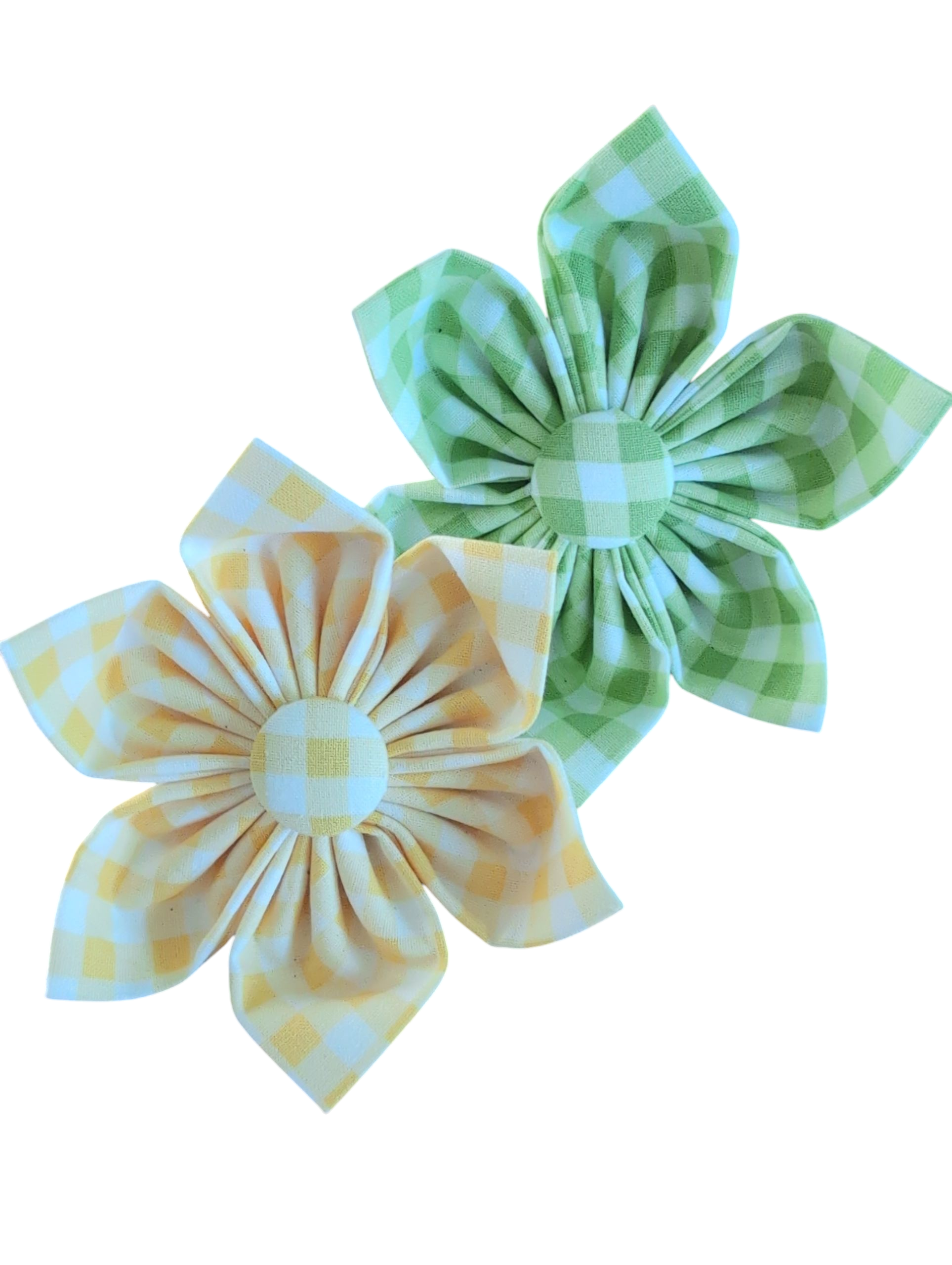Summer Gingham Lady-Dog Collar flower