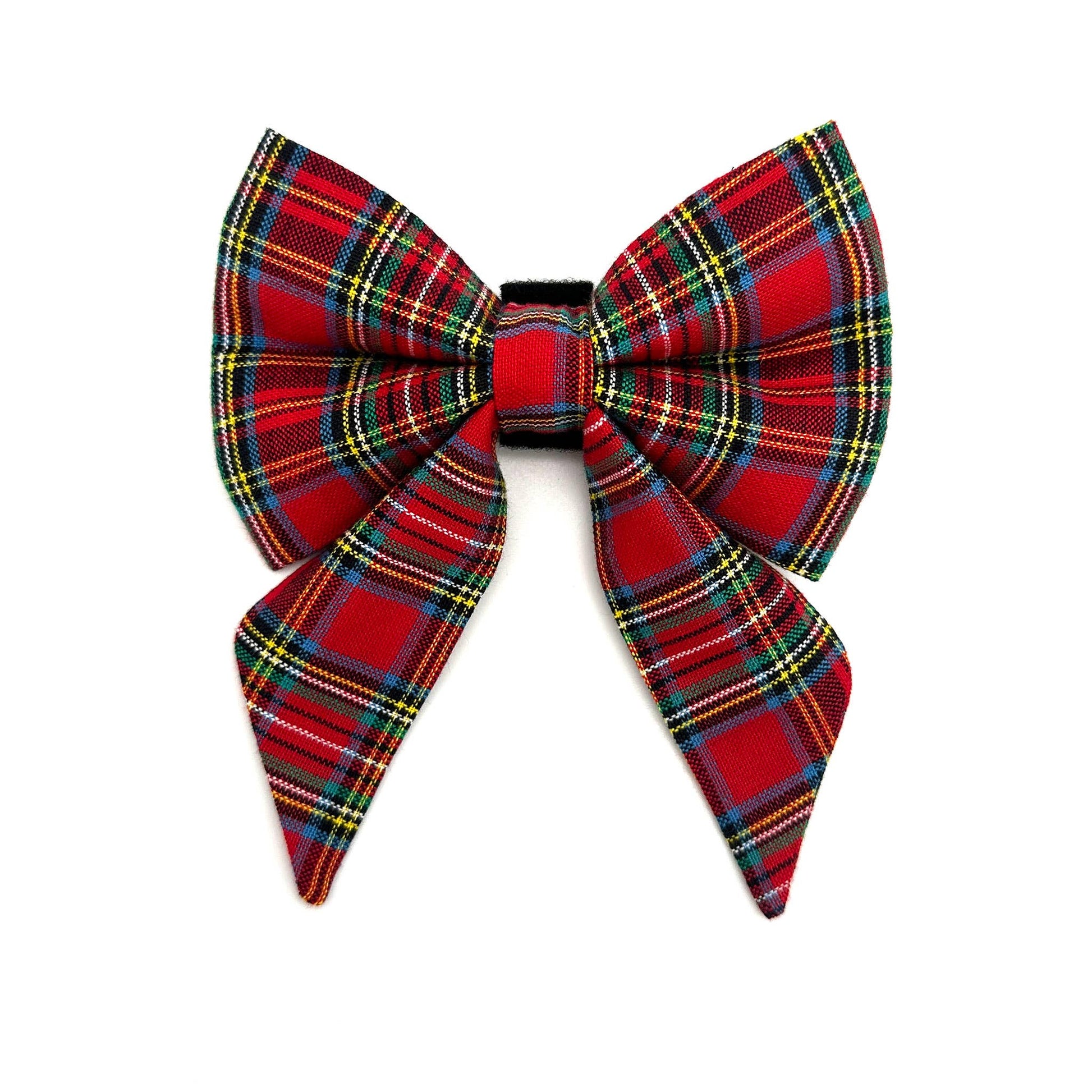 Christmas Duncan Plaid Lady Dog Sailor Bow