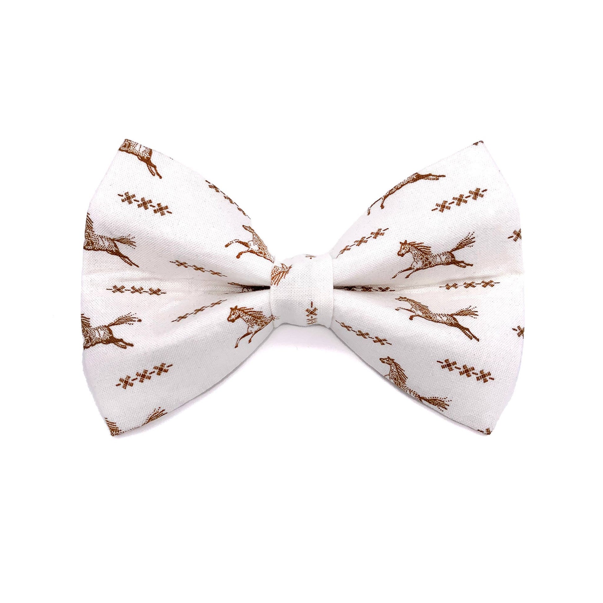 Horse Print Dog Bow Tie