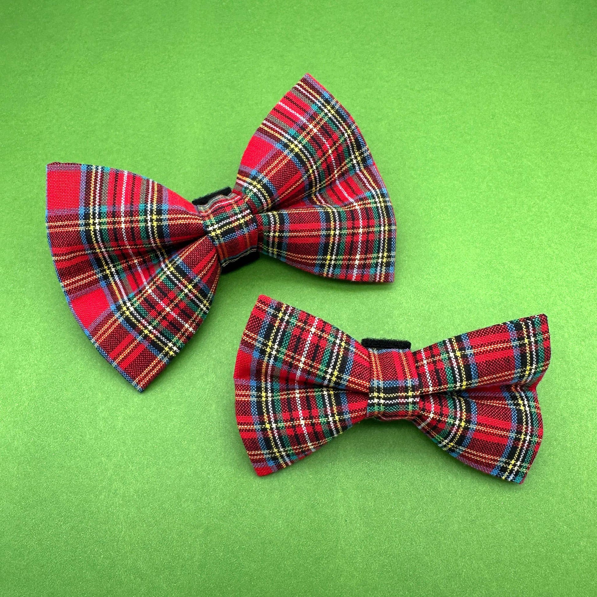 Christmas Duncan Plaid Dog Bow Tie