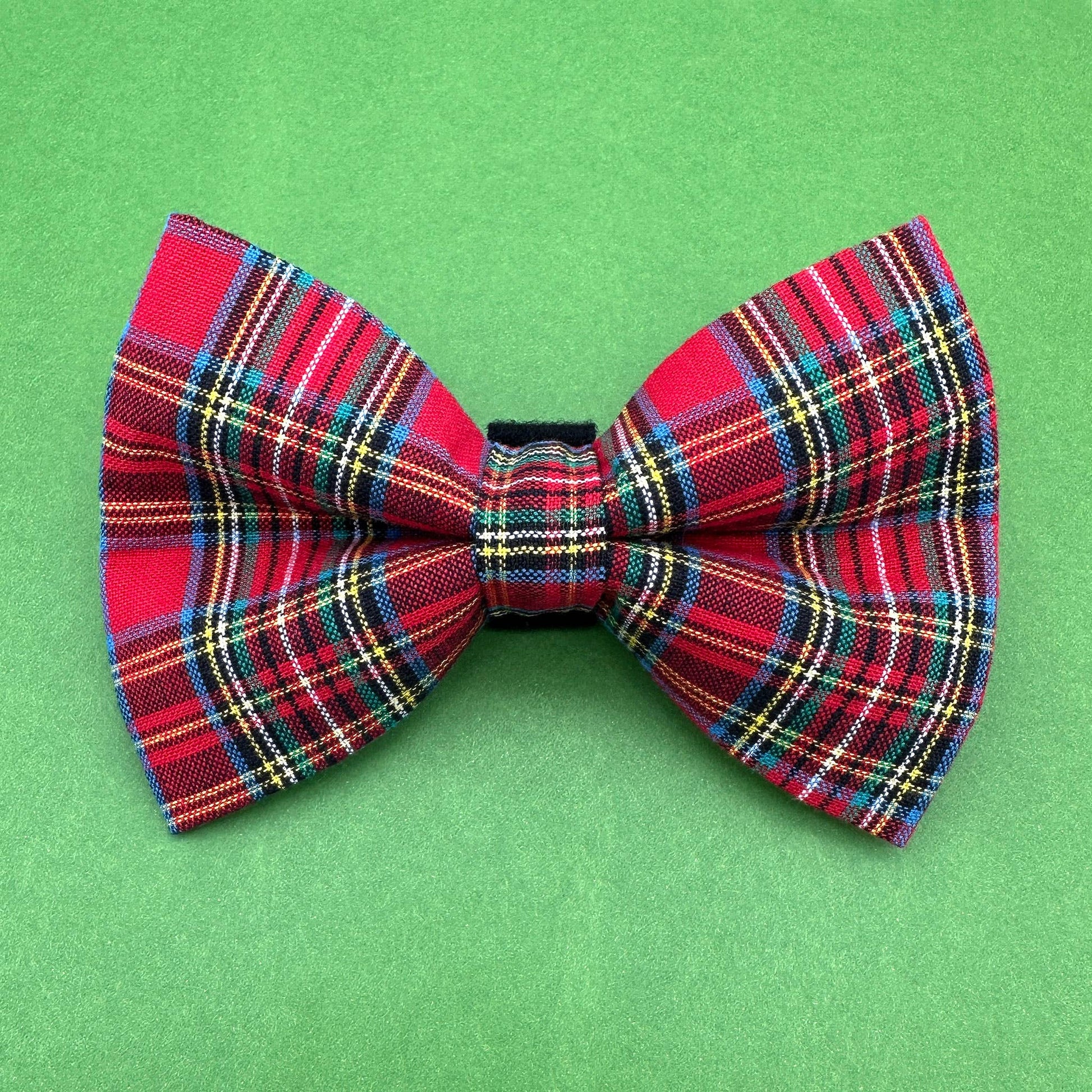 Christmas Duncan Plaid Dog Bow Tie