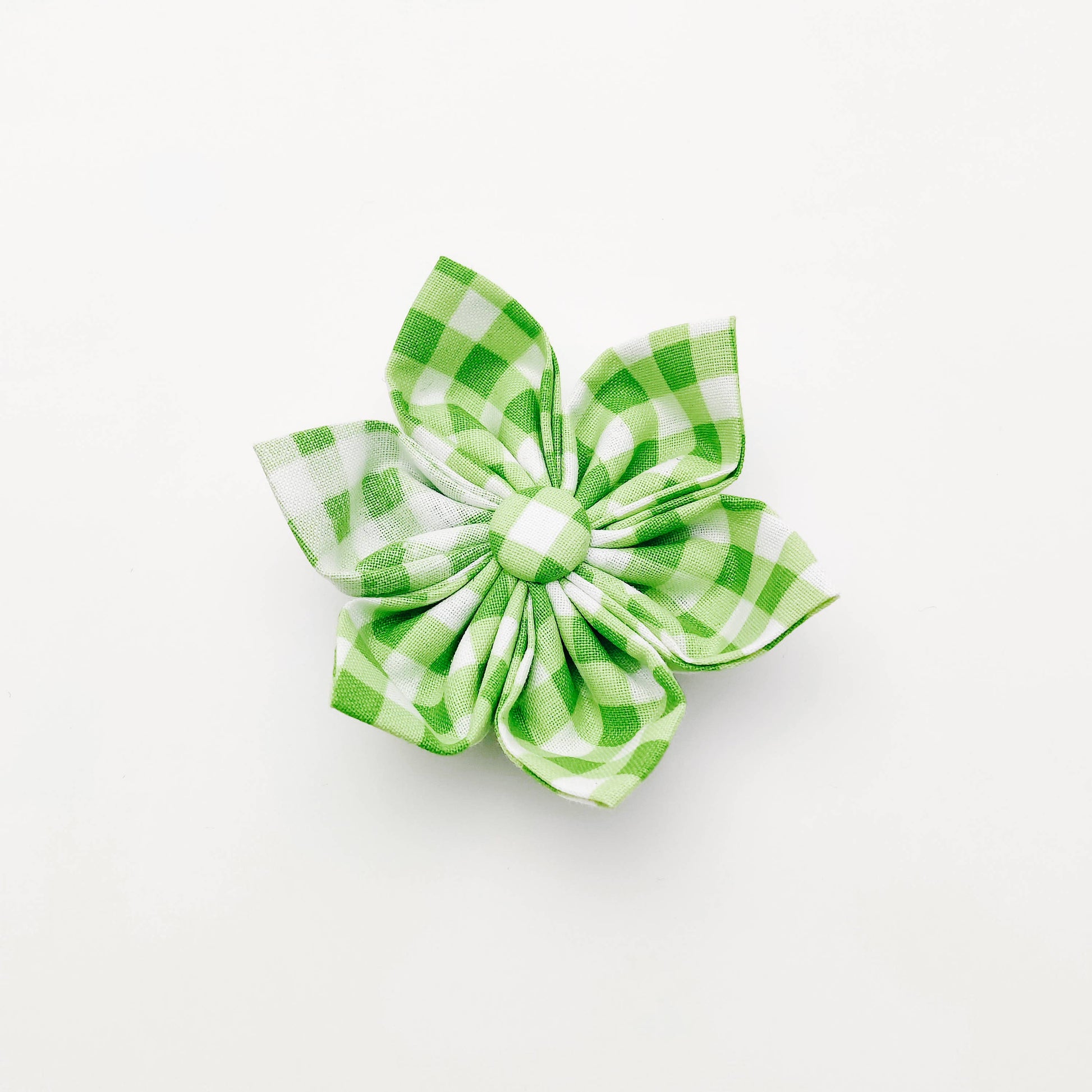 Summer Gingham Lady-Dog Collar flower