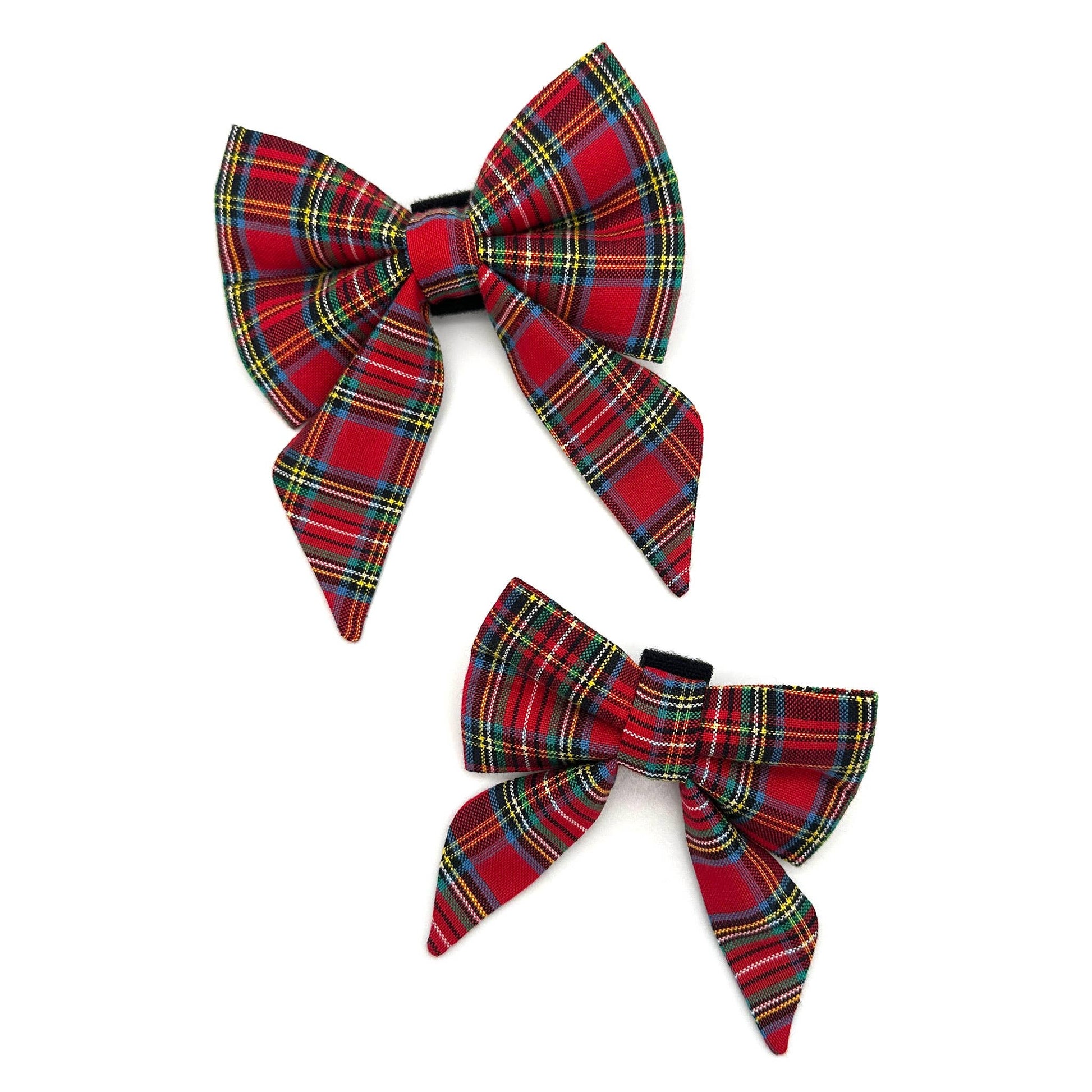 Christmas Duncan Plaid Lady Dog Sailor Bow
