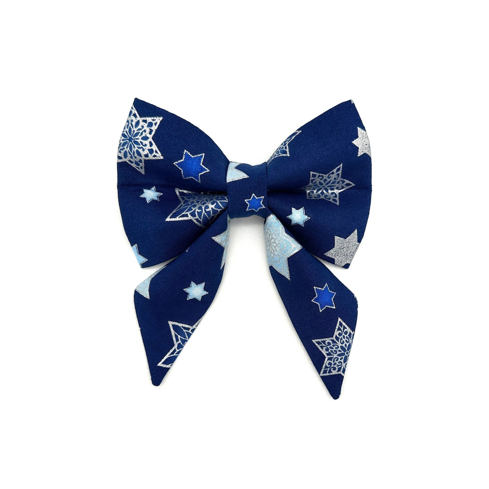 Hanukkah Stars Lady Dog Sailor Bow