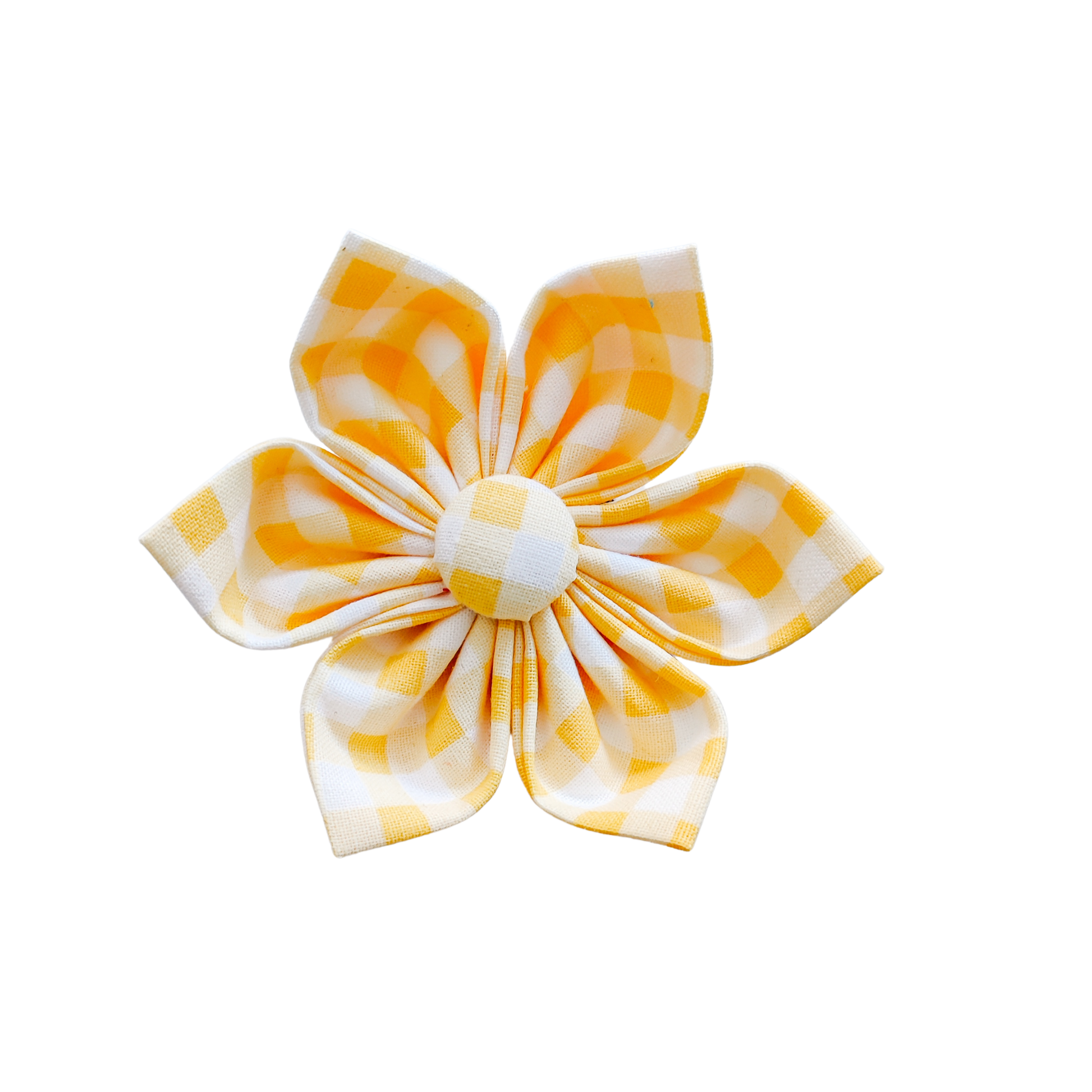 Summer Gingham Lady-Dog Collar flower