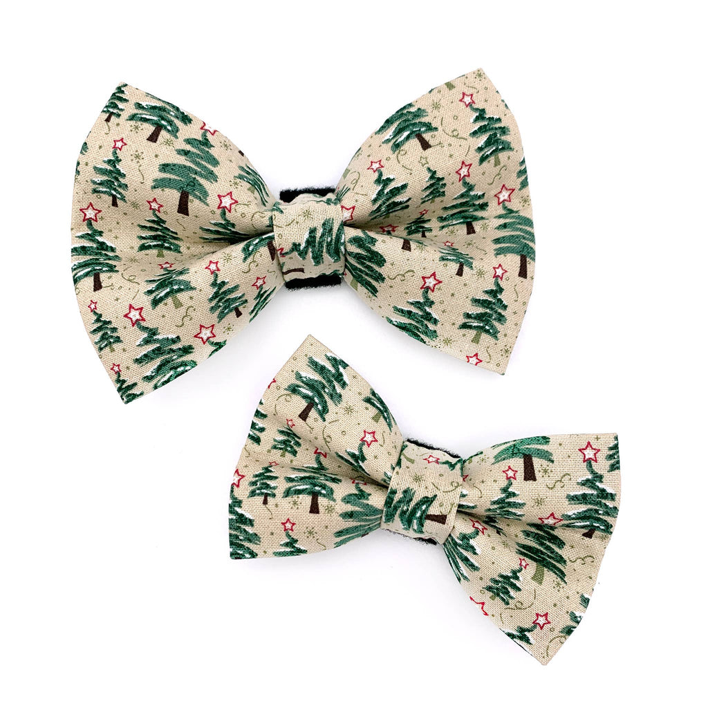 Christmas Tree Dog Bow Tie