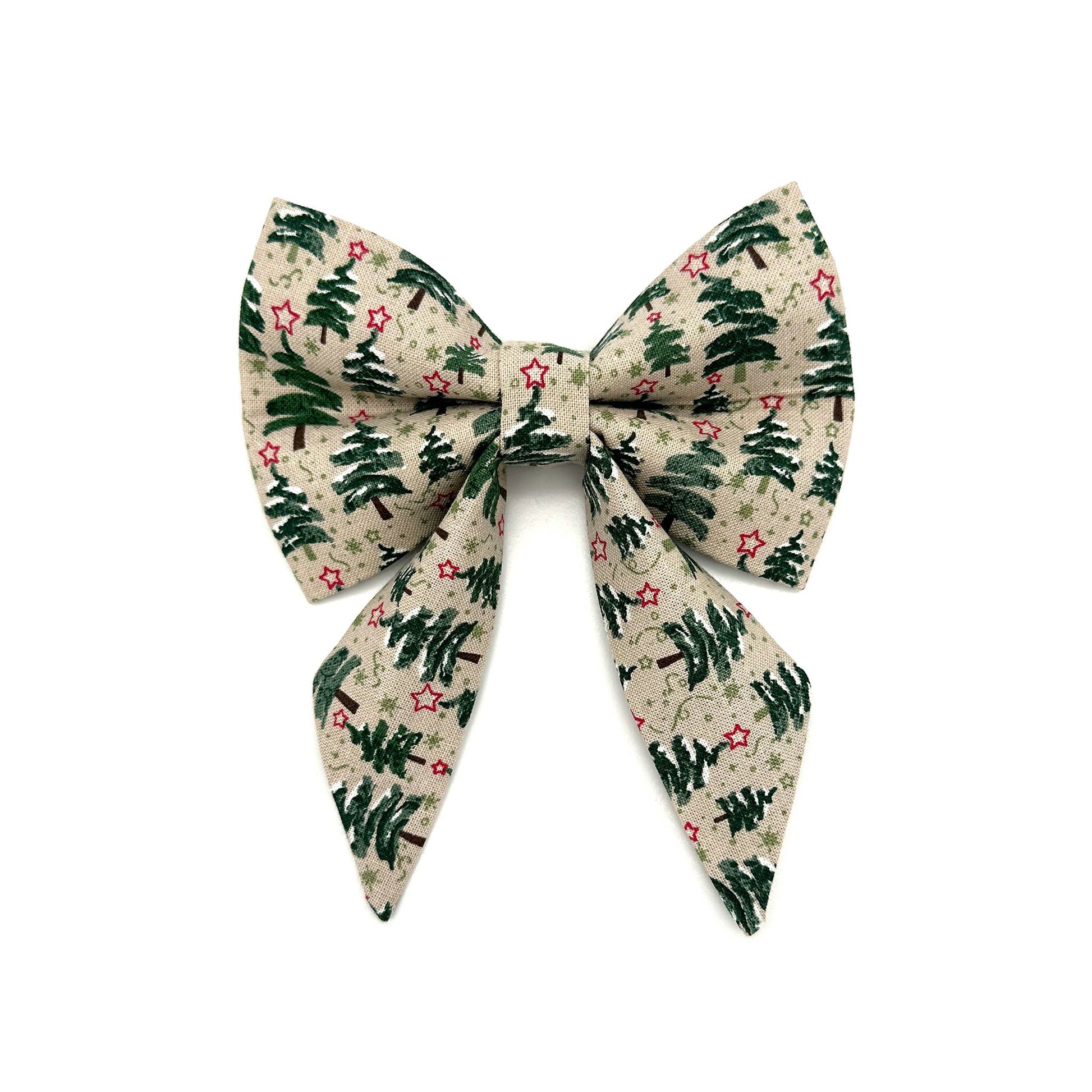 Christmas Tree Lady Dog Sailor Bow