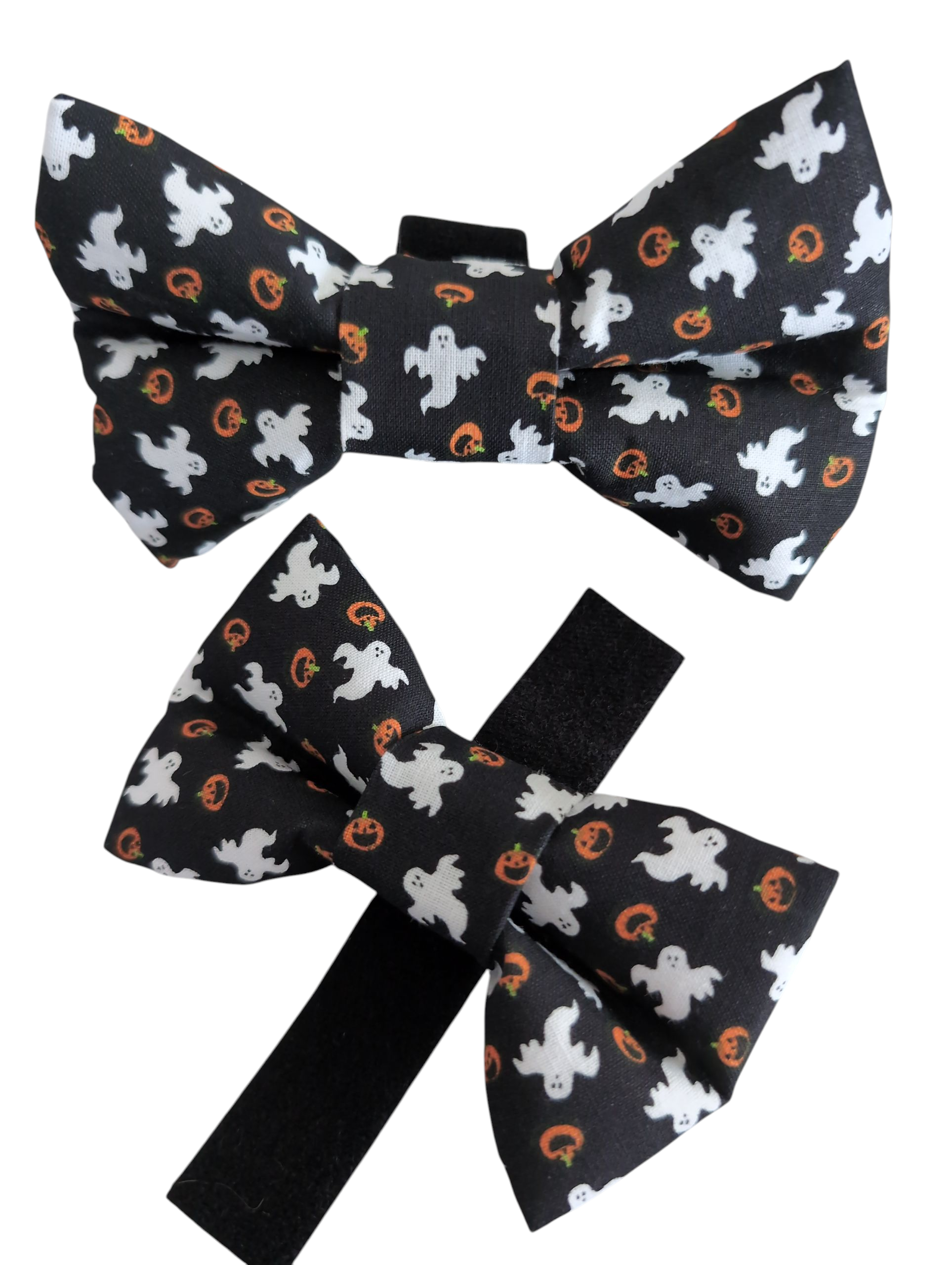Halloween Black Ghosts Dog Bow Tie