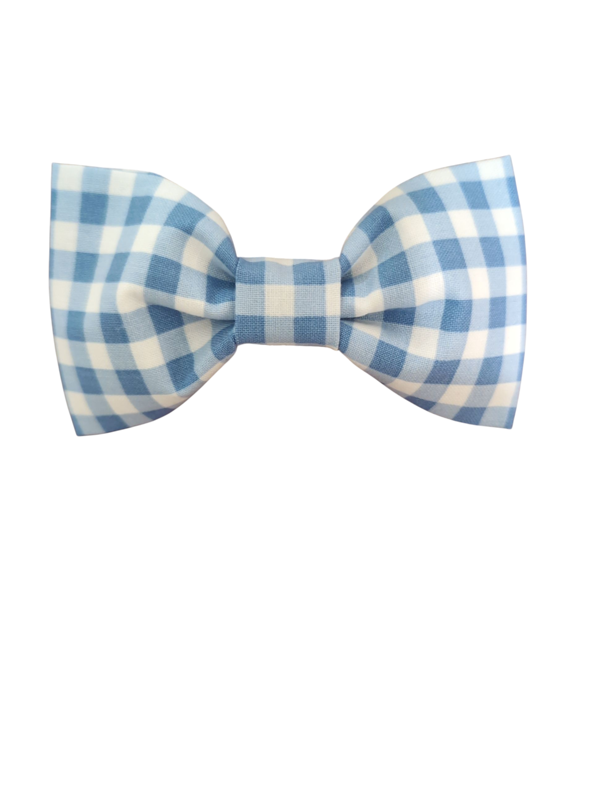 Summer Gingham Dog Bow Tie